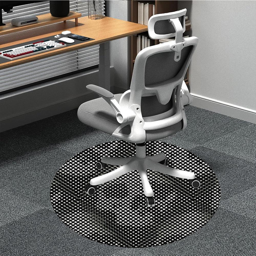 

1pc Skull Pattern Carpet, Round Non Slip Durable Large Size Office Carpet, Suitable for Office 80cm