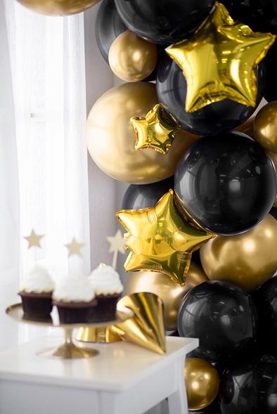 Glossy Gold Balloons, 12Cm 50Pcs