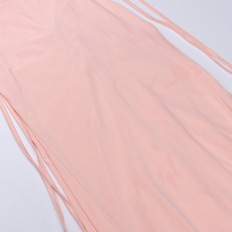 Dámské letní špagetový pásek sexy maxi elegantní narozeninové šaty vestido klub vestido