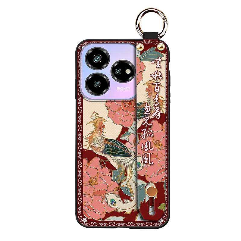 Back Cover For Mom Phone Case For ZTE Blade V60 Design/Axon 60 Lite Wrist Strap Wristband Anti-dust Phone Holder Lanyard