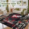 Crystal Velvet Square Rug Custom NameThe Cure Pattern Non Slip Home Floor Decor Rug