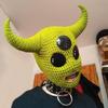 Halloween Cosplay Horn Balaclava Hats Balaclava Winter Knitted Hats Headgear