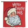 Jultomten Röda Fönster Tyll Gardiner för Vardagsrum Kök Jul Heminredning Skira Voile Gardiner
