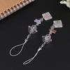 Transparent Keychain Cute Goldfish Wind Chime Pendant Keyring Phone Lanyard Kawaii Bag Decorative Accessories Home Decorations