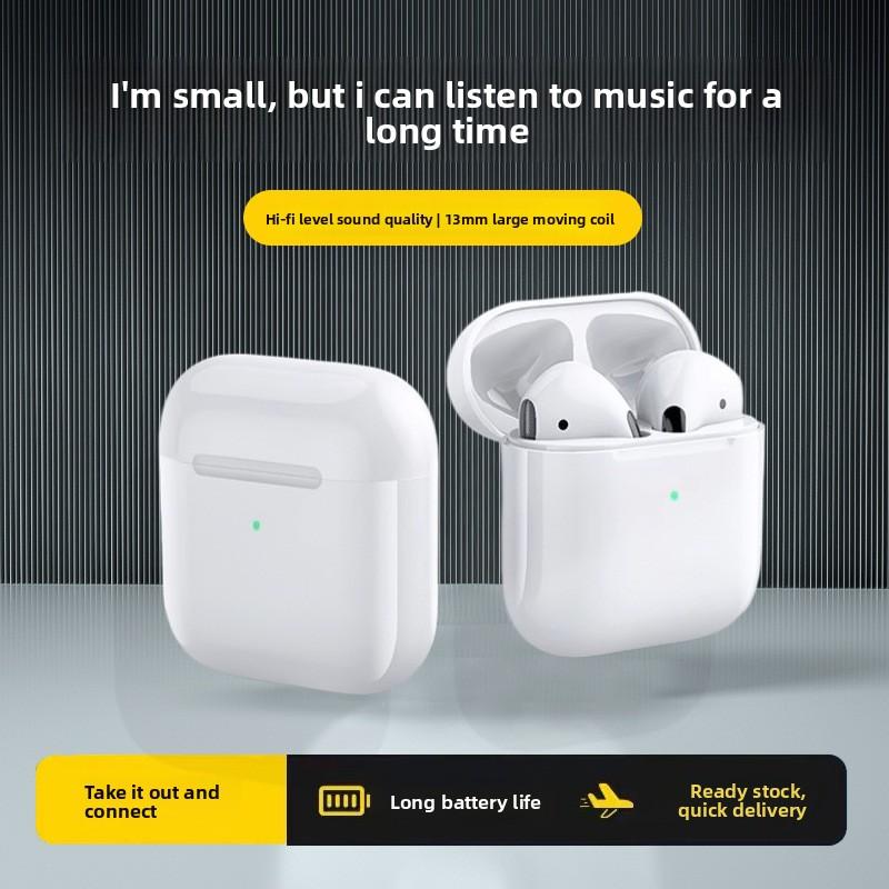 QUEED 4th Generation Pro4 Bluetooth Headphones: Noise-cancelling, Long Standby Life, Mini Semi-in-ear Wireless Headphones, Bluetooth