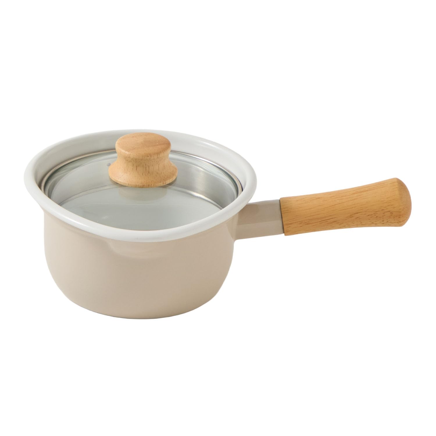 

Эмалированный горшочек Fuji Petit с дренажным стеклом, маленькая светло-серая крышка, соусник,