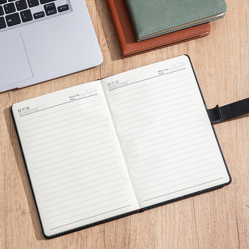 High-End A5 Business Notebook Gift Set: Customizable Logo, Thick Notepad for Meetings and Learning