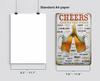 Vintage Beer Cheers Tin Sign Wall Plate Painting Decor Kitchen Bar Club Restaurant Pin Up Metal Signs Crafts Decorative Plaques