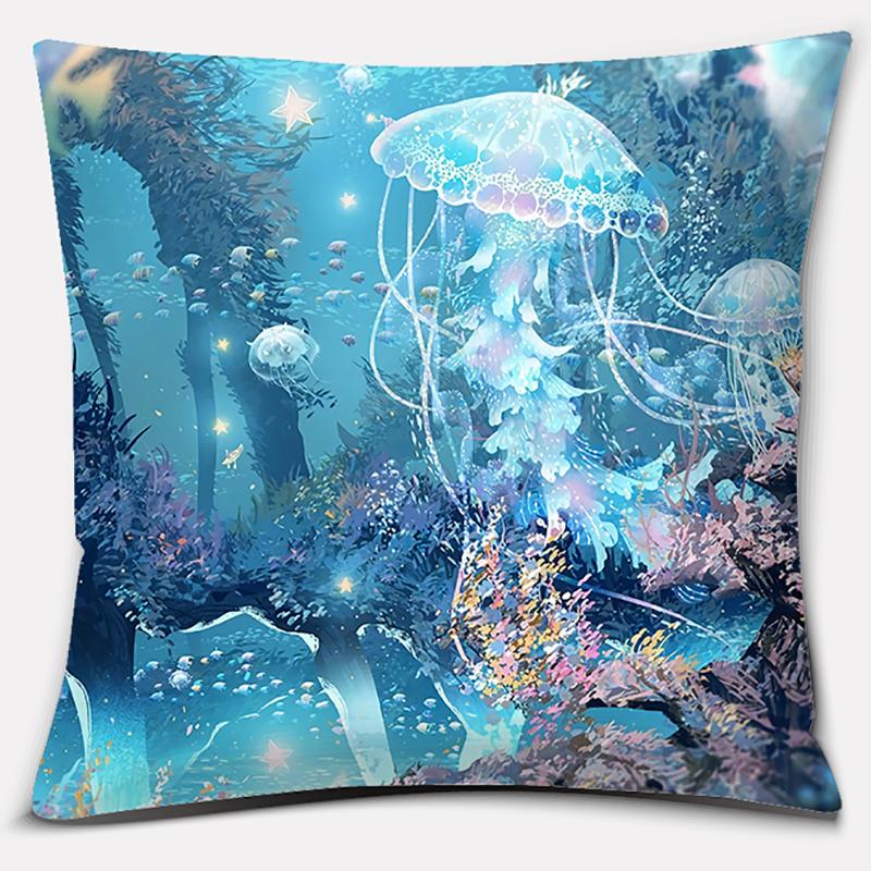 45cm*45cm Sea Life Animal Series Pillow Gift Home Office Decoration  Bedroom Sofa Car Cushion Cover