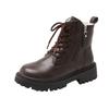 Fashion Martin Boots Women's Autumn and Winter New Side Zipper Thick Bottom Tide and Short Boots Tide