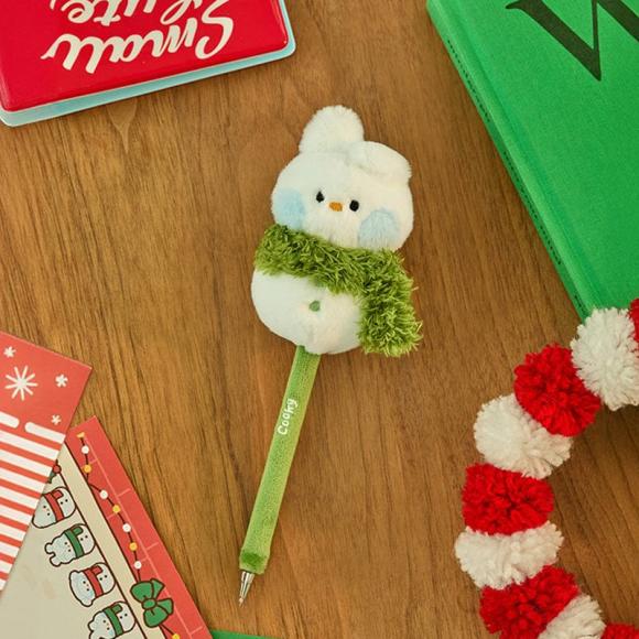 

BT21 Мини Миними Петит Праздничный Снеговик Кукла Гелевая ручка (7 вариантов персонажей) COOKY