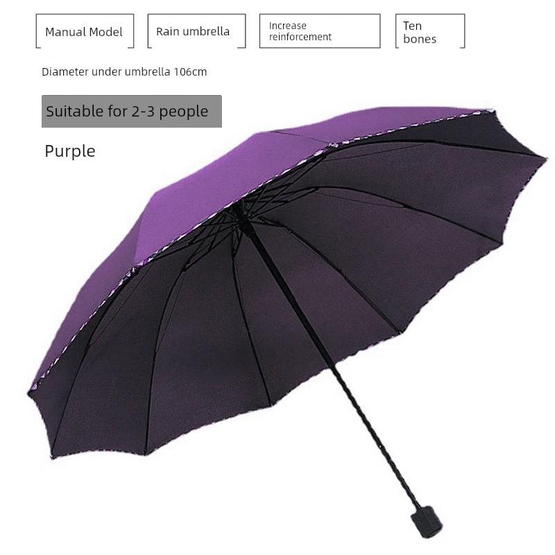 Fully Automatic Business Umbrella, 70% off Foldable, Large Double Umbrella with Ten Ribs, Windproof, Dual-Purpose for Sun and Rain, Suitable for