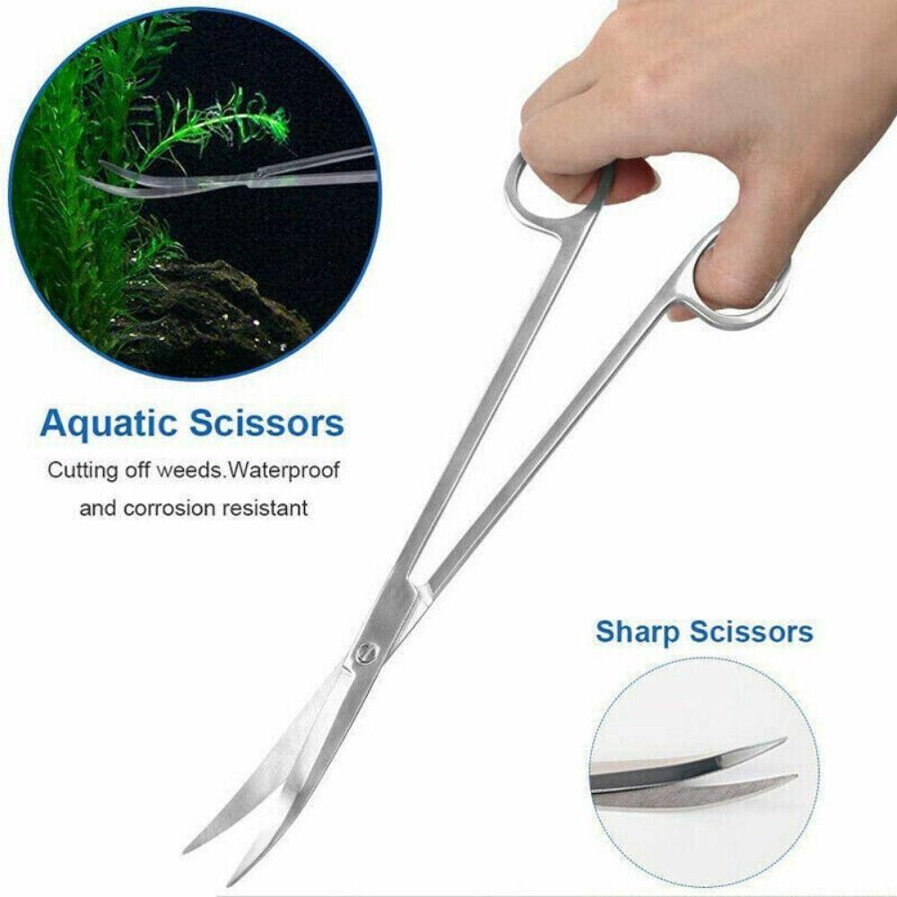 Tank Shovels Trim Tool Tweezers Scissors Cleaning Tools Plants Wave Scissors Aquarium Tools Kit