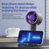 Portable Usb Rechargeable Handheld Fan With Phone Holder Low Noise Strong Airflow Suitable For Office Outdoor And Commuting Use