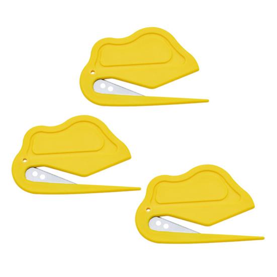 3 Pcs Letter Opener Envelope Slitter Plastic Pet Hair Knotting Knife Portable Mail Opener Wrapping Paper Cutting Tool for Home Office Supplies