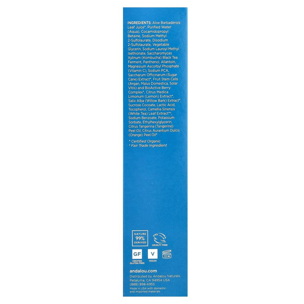 Cleansing Gel, Citrus Kombucha, Clear Skin, 6 Fl Oz (178 Ml)