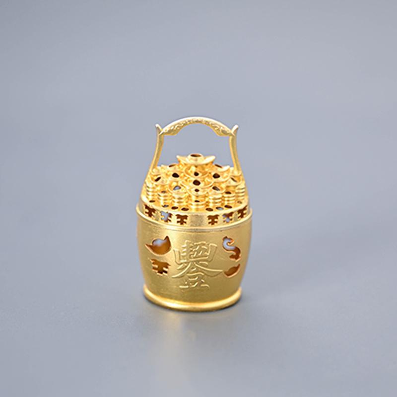 

Yuanbao Incense Burner Decoration Attracts Wealth and Wealth, Office Desk, Living Room, Xiangyun Aromatherapy Burner золотистый