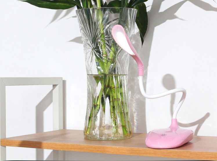 Modern Usb Rechargeable Led Bedside Lamp With Adjustable Brightness For Dorm Rooms
