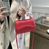 Bolso de mano de piel sintética de alta calidad, bolso de mujer, bolso cruzado de color liso, bolso de mano pequeño para mujer y niña