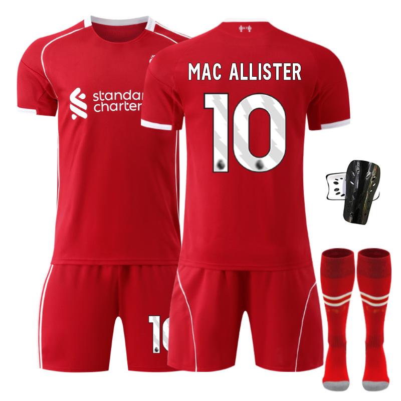 2 Liverpool domácí č.. 1 dres Salah Wirtz Isaac fotbalový dres sada pánská 2 Rota