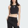Adidas Future Icons Color Block Sleeveless Crop Top Women Tops Black IP1572