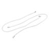 Beads String Decoration 8mm DIY Acrylic Transparent Bright Straight Hole Curtain Wedding