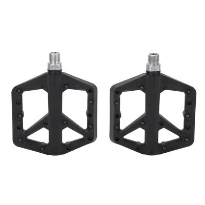 1 Pair Bike Pedal Anti Slip Nylon Fiber Bicycle Platform Flat Pedals for Road Mountain Bike