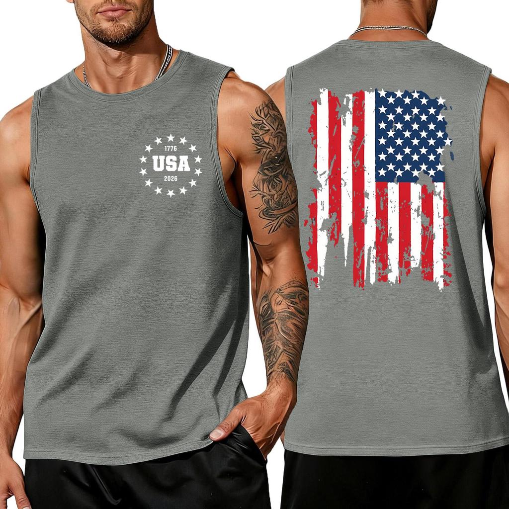 Herren Hemden 4. Juli USA Muskel Tanktops Patriotische Tanktops