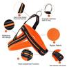 Pet Dogs A7 Reflective Polyester Chest Harness Lead Leash Traction Big Dogs Safety Chain Rope Collar, Size: M, 2.5*60*74cm