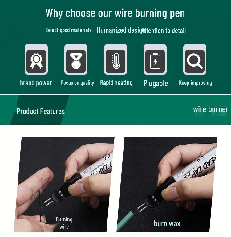 Hand-Woven Rope Heat Cutter & Line Splicing Tool E18 - Not a Soldering Iron
