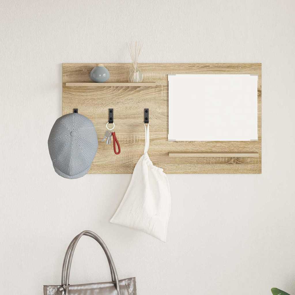 Wall Mounted Nightstand Sonoma Oak 90 x 10 x 50 cm
