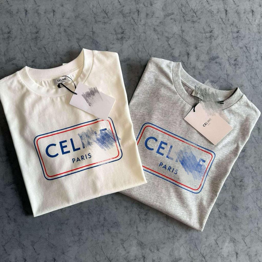 Unisex Casual Fashion Letter Print Round Neck Short Sleeve T-Shirt