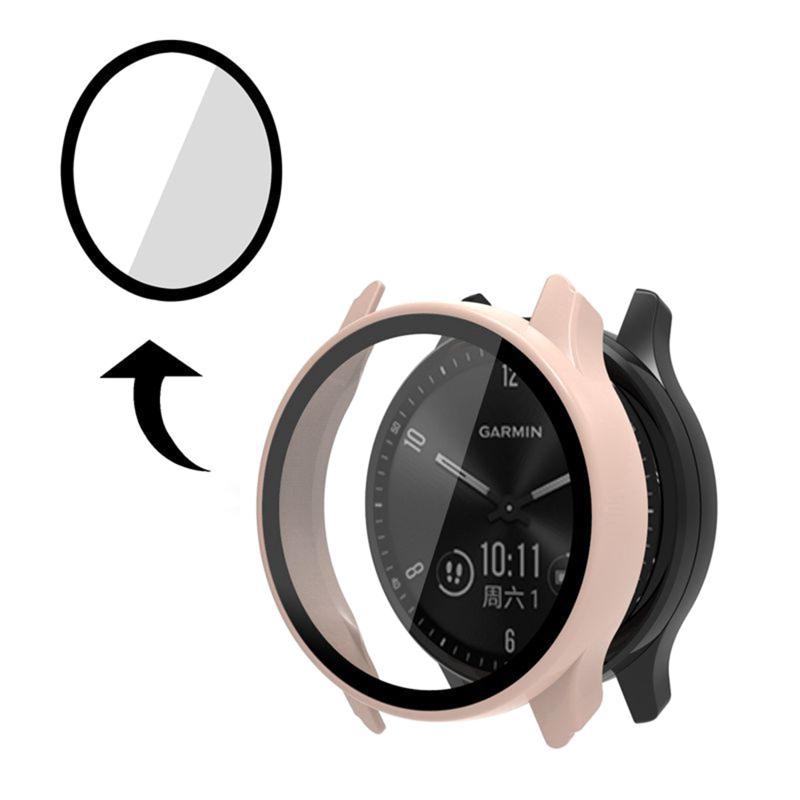 Protect Cover For Move Trend Waterproof Screen Protector-Shell Frame Smartwatch One-piece Housing Glass Film Accessories