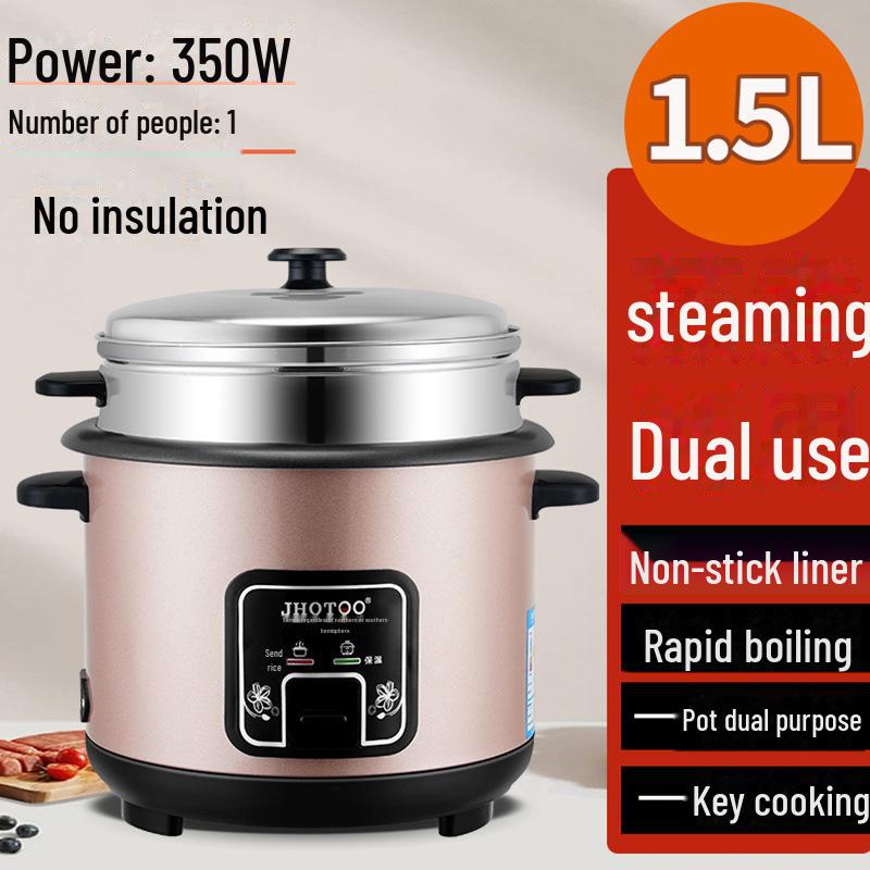 Compact Multi-Function Rice Cooker for Single-Person Use - Genuine Steaming Pot