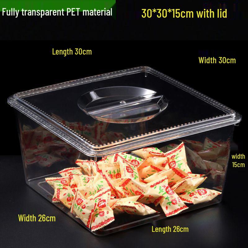 Transparent Plastic Display Box for Bulk Dried Fruit, Candy, Snacks