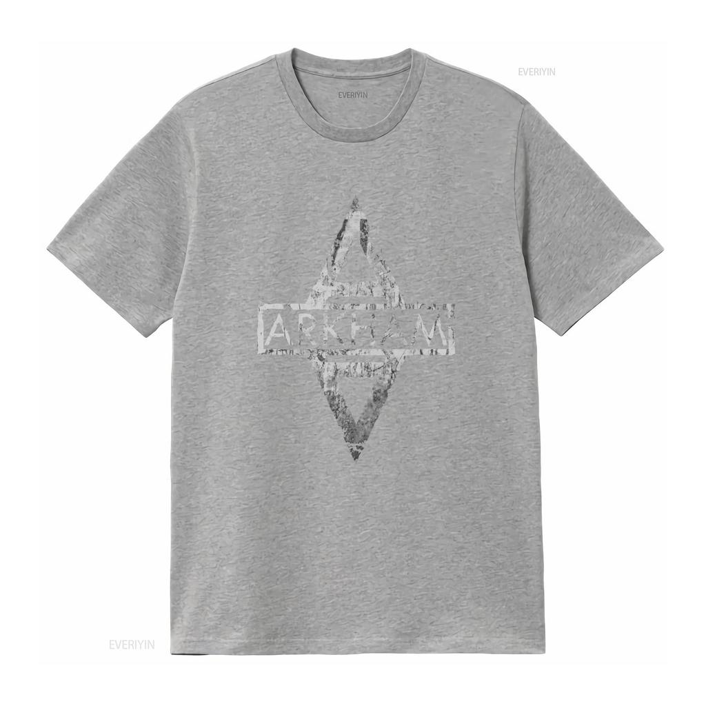 Arkham Asylum T shirt for Men PC06 vintage Washed Stylish Soft Casual Slightly homme Comfortable graphic designer clothes