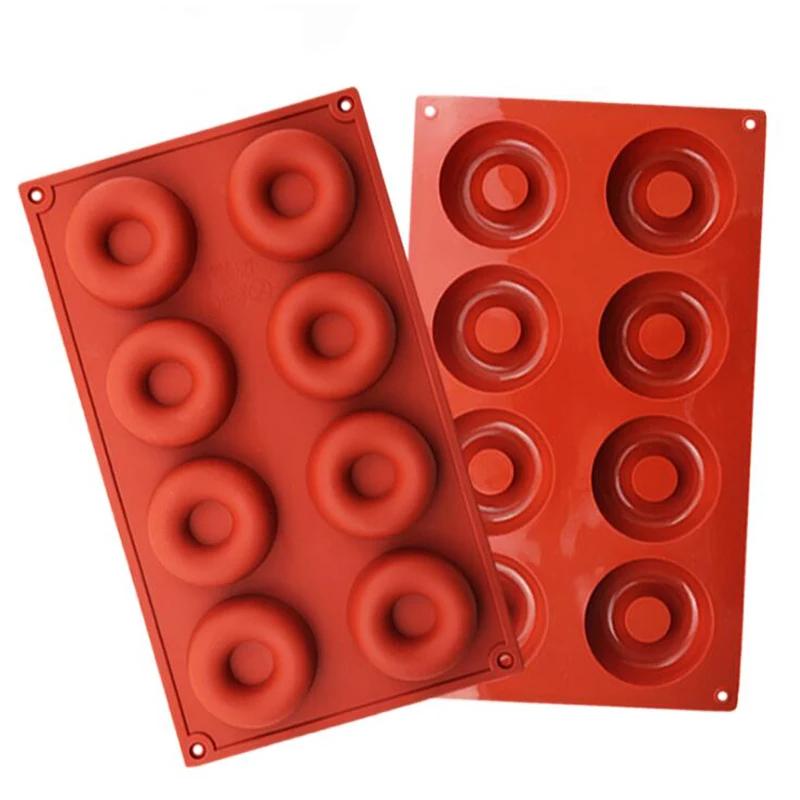 Food Grade Silicone Donut Chocolate Mold Silicone Donut Mold Maker Cake Maker Mold Desserts Baking Tools