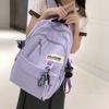 Schoolbag backpack, Korean style simple casual new model for middle and high school students, large capacity laptop backpack for men and women