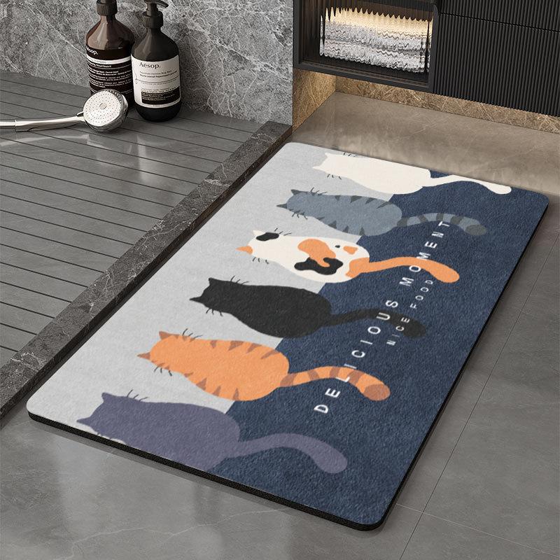 Waterproof Non Slip Floor Mat for Kitchen, Corridor, Laundry Room, Bathroom and Living Room