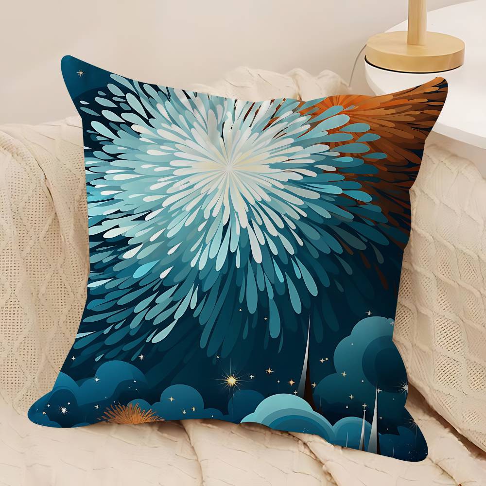 Art New Year Personalized Pillow Cover Kids Bedroom Wild Party Decor Pillowcase Kid Birthday Shower Gift