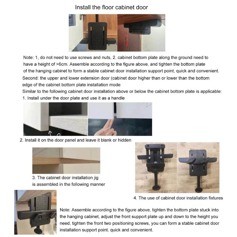 Time Saving Cabinet Door setups Clamp Simple to Use Cabinet Door Support Clamp Cabinet Door Clamping Tool for Household