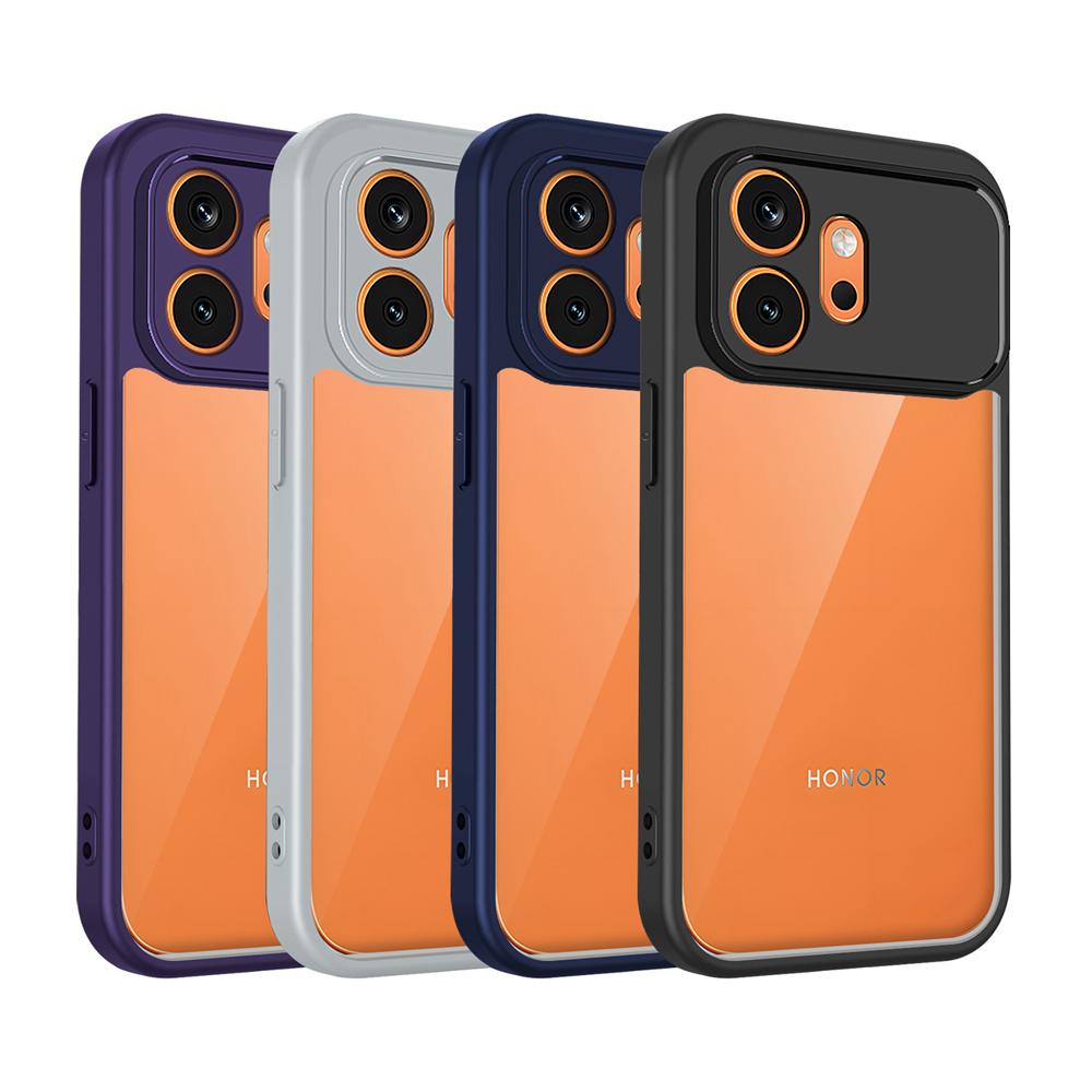 KEYSION Transparent Phone Case for HONOR 600 Pro 5G Soft Silicone+PC HD Clear Shockproof Phone Back Cover for Huawei Honor 600