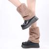 Harajuku Style Faux Fur Furry Leg Warmers Japanese Style 25/40/50cm Lolita Boots Cover Sweet Soft Long Tube Sock Spicy Girls