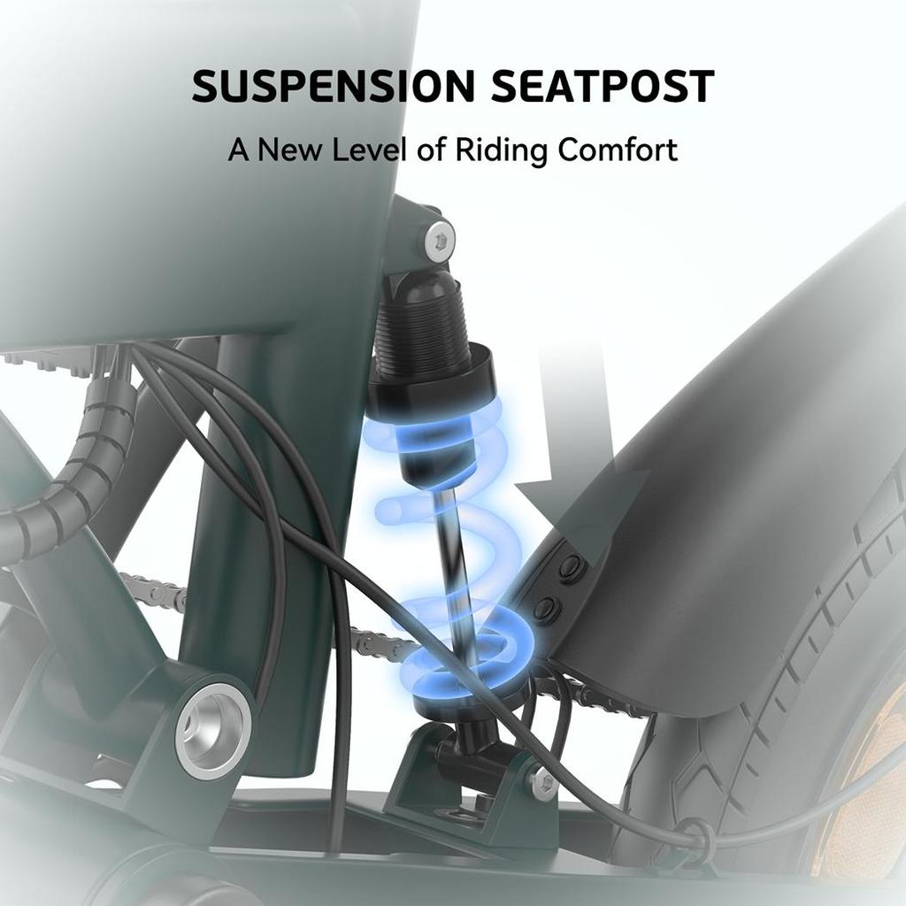 Electric Bike Foldable ESKUTE F200 250W Motor Top Speed 25Km/h 36V 7.8AH Range 50Km Load 120Kg