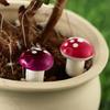 10PCS Mini Mushroom DIY Craft Garden Ornament Resin Artificial Foam Potted Plants Decor Moss Decoration Miniature Figurine