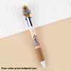 Cartoon Capybara 6-Color Ballpoint Pen Cute Multicolored Gel Pen Durable Pressing Pens School Office Supplies Student Stationery