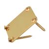 Bstinay Square Neck Plate, Neck Joint Plate, Electric Guitar Part, with Screws, Metal, Gold