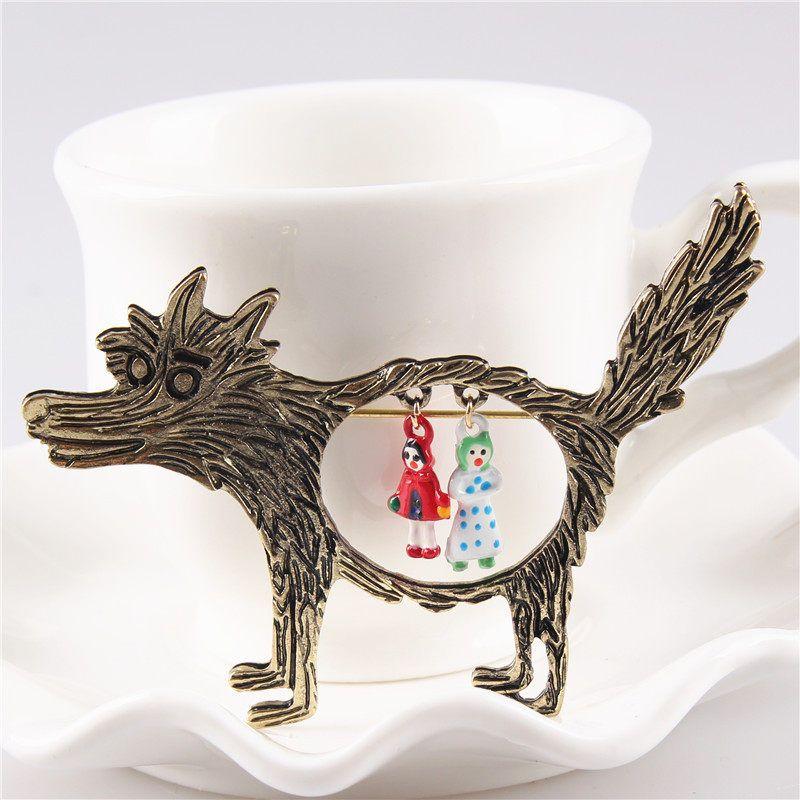 Fairy Tale Fashion Retro Metal Animal Fashion Brooch
