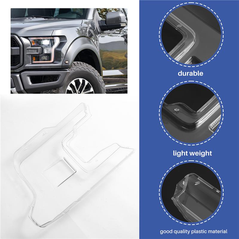 Headlight Shell Lamp Shade Transparent Cover Headlight Headlamp Cover For Ford F150 F-150
