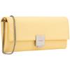 Calvin Klein Fashionable Minimalist Commuter Square Metal Buckle Flap Chain Phone Crossbody Bag Women Shoulder Bag Light-Yellow 4F1006G-ZBD